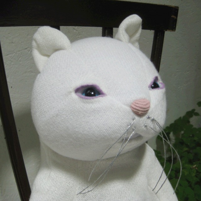 forest sy dukke.】猫ぬいぐるみホワイト wizmile | ウィズ