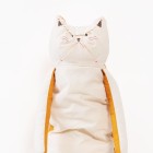 お座り猫クッション イエロー