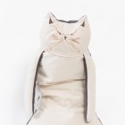 お座り猫クッション グレー